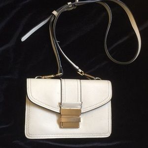Zara Basic Collection White Shoulder Bag